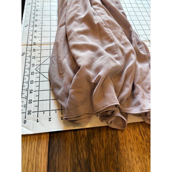 Lulu's Air of Romance Taupe Modified Halter Maxi Dress Bridesmaid Sm - Picture 11 of 12